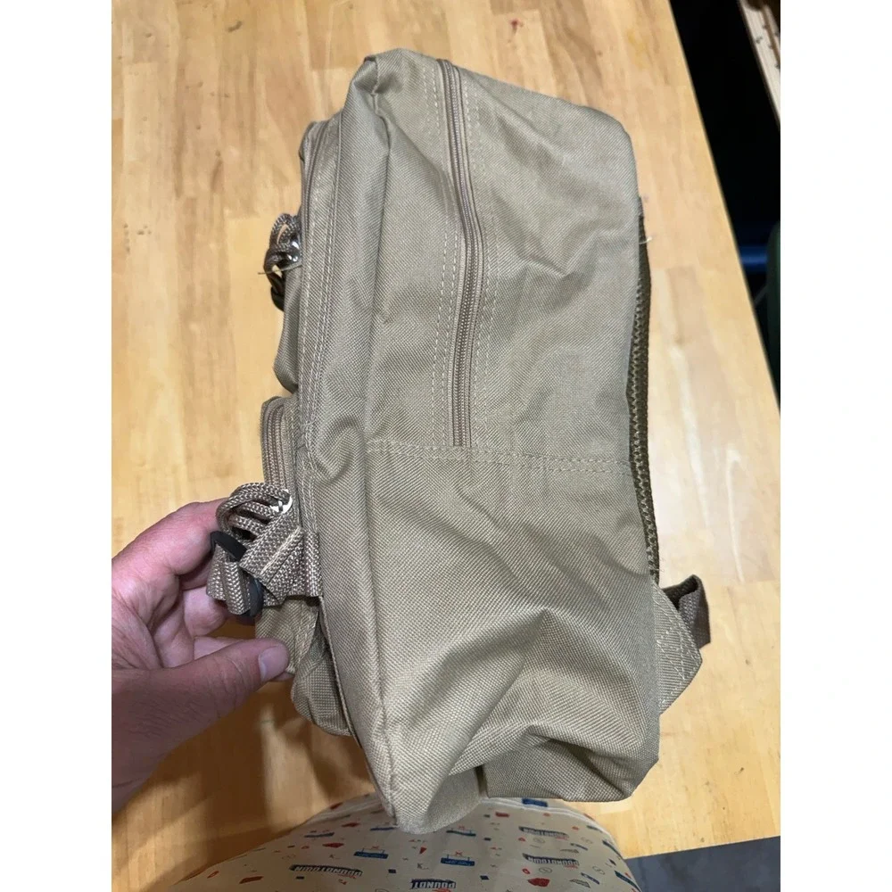 NRA Tactical Backpack Tan Khaki Range Hunting Daypack MOLLE Style 15